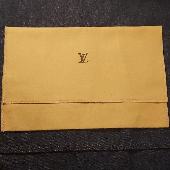 Louis Vuitton Dust bag foldover gold beige shoe purse protector - Picture 1 of 8